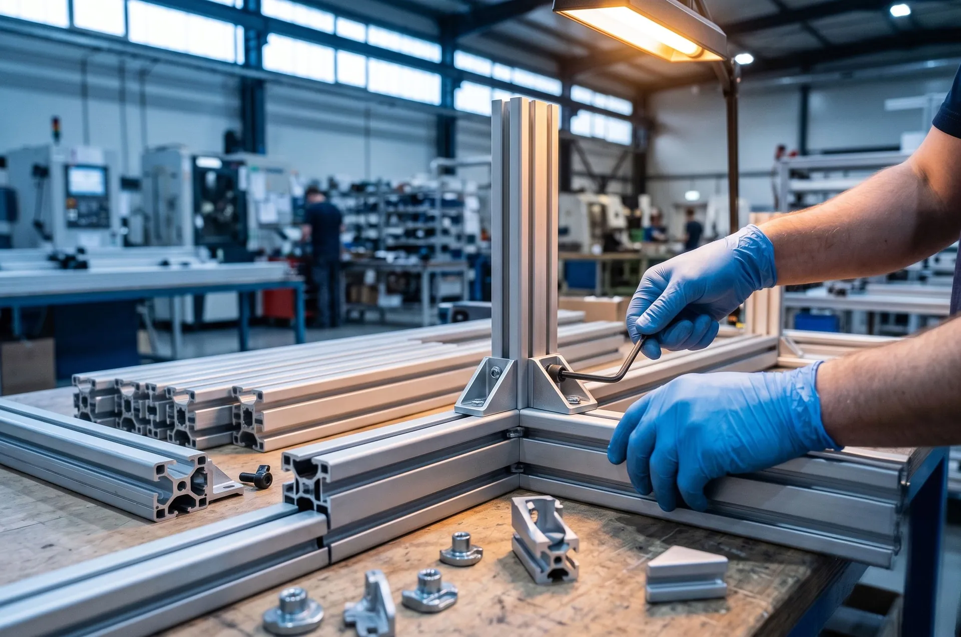Mounting hardware for a smart camera on a production line